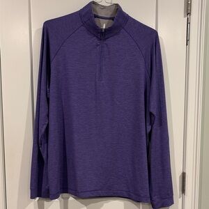 Johnnie-o Mens Performance Quarter Zip Shirt Large